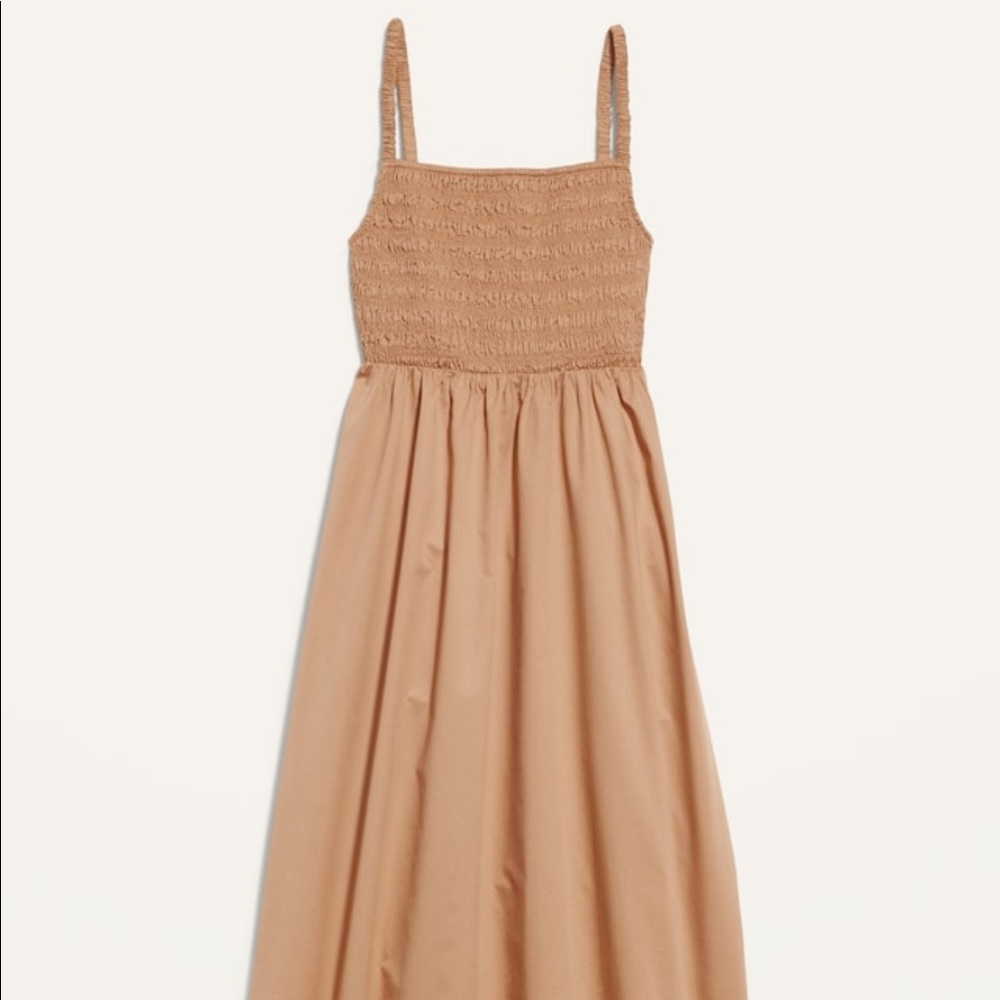 Old navy smocked open back midi dress